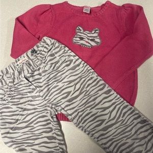 Gymboree Girls Cat outfit set
